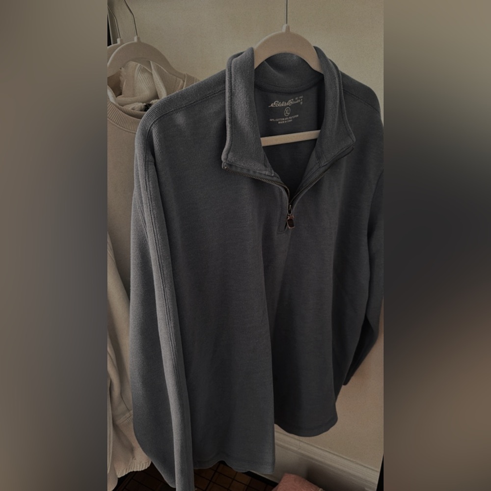 Blue half zip
